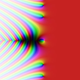 Un gráfico de la función zeta de Riemann en el plano complejo (el eje x representa los números reales, el eje y representa los números imaginarios)
